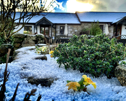 Winter at Hallagenna Holiday Cottages  on Bodmin Moor